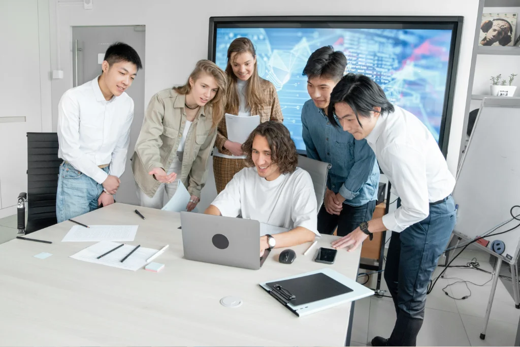 Team bei der Konzeption einer individuellen Softwarelösung